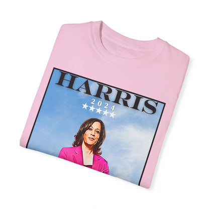 Kamala Harris "We Are Not Going Back" Blue Sky - Unisex Garment-Dyed T-shirt