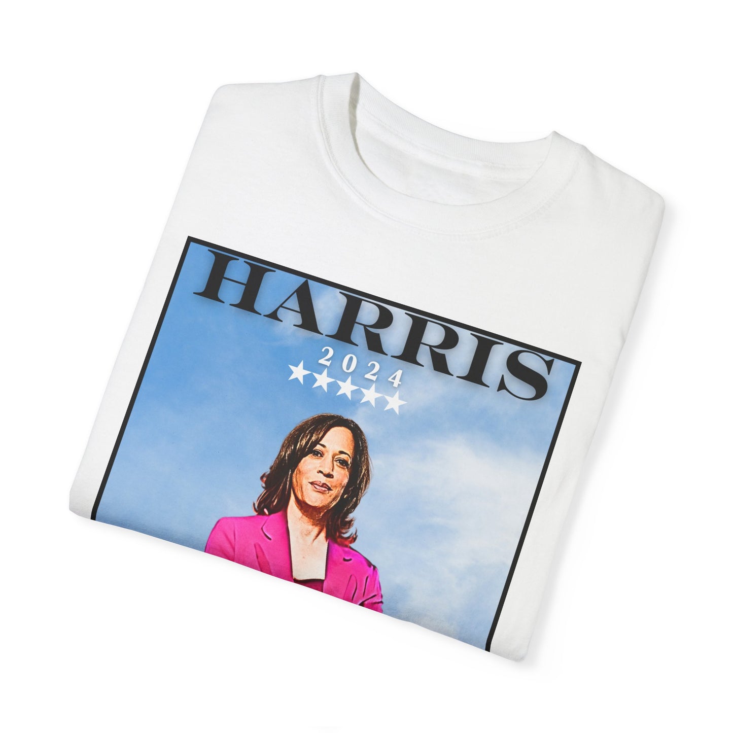 Kamala Harris "We Are Not Going Back" Blue Sky - Unisex Garment-Dyed T-shirt